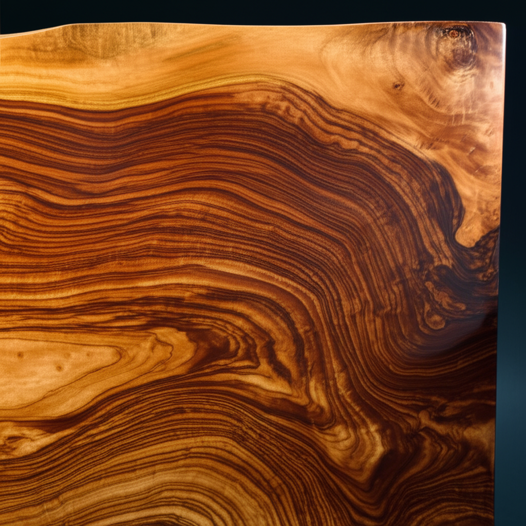 Exotic wood slab